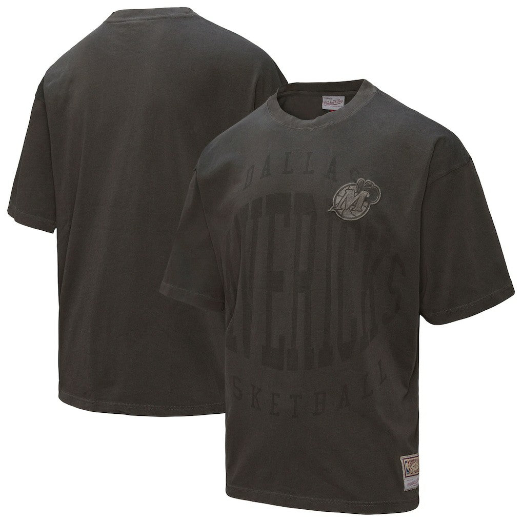 Dallas Mavericks Downtown Collection Premium T-Shirt Black - Mitchell & Ness