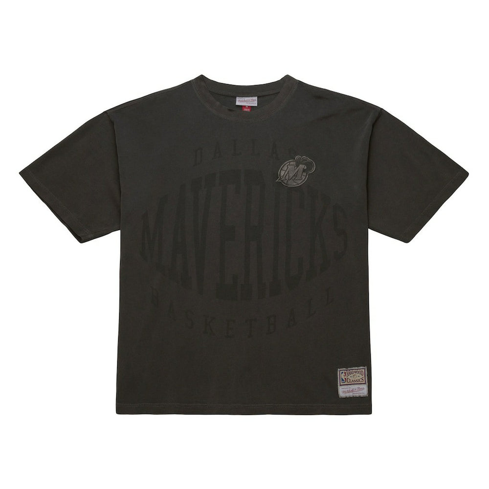 Dallas Mavericks Downtown Collection Premium T-Shirt Black - Mitchell & Ness