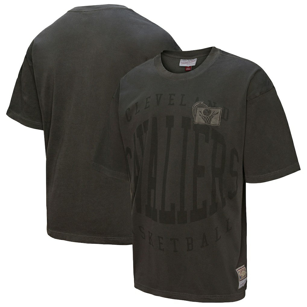 Cleveland Cavaliers Downtown Collection Premium T-Shirt Black - Mitchell & Ness