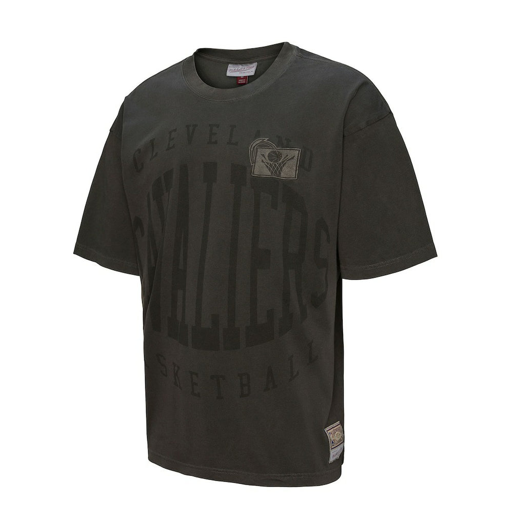 Cleveland Cavaliers Downtown Collection Premium T-Shirt Black - Mitchell & Ness