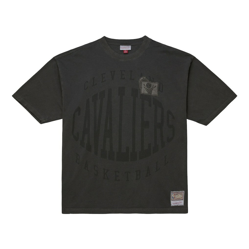 Cleveland Cavaliers Downtown Collection Premium T-Shirt Black - Mitchell & Ness