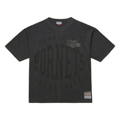 Charlotte Hornets Downtown Collection Premium T-Shirt Black - Mitchell & Ness