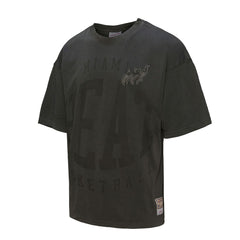 Miami Heat Downtown Collection Premium T-Shirt Black - Mitchell & Ness