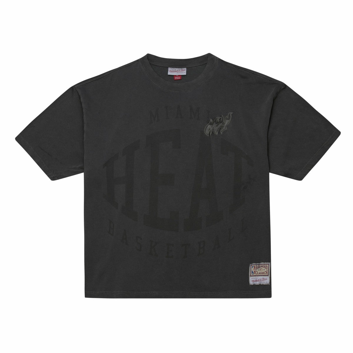 Miami Heat Downtown Collection Premium T-Shirt Black - Mitchell & Ness