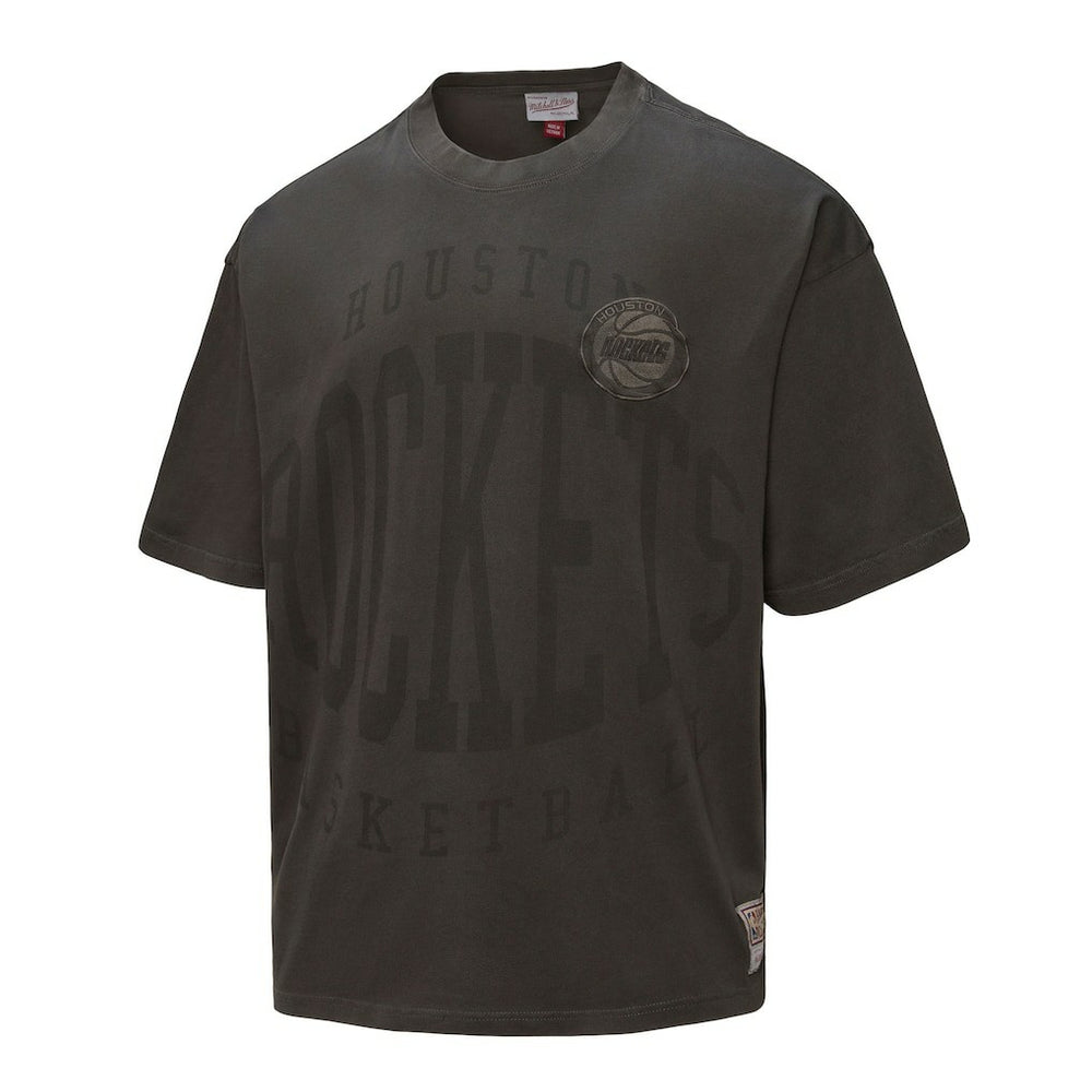 Houston Rockets Downtown Collection Premium T-Shirt Black - Mitchell & Ness