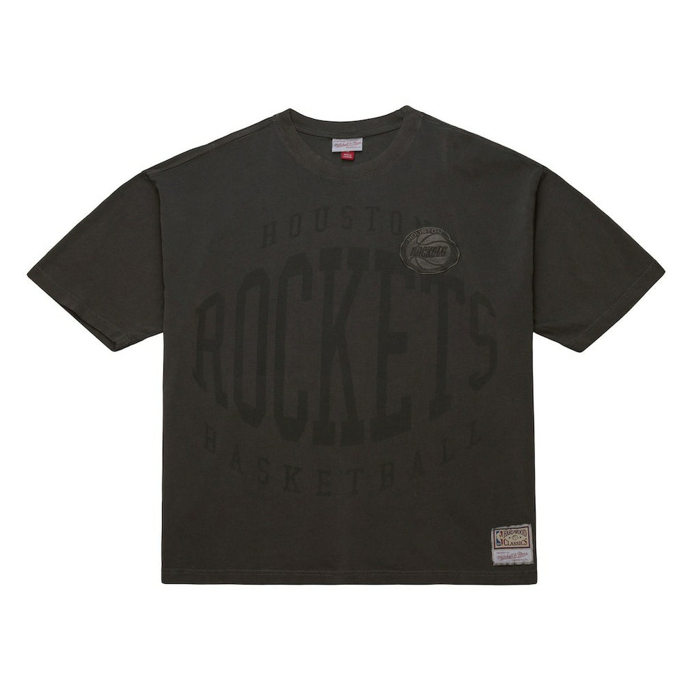 Houston Rockets Downtown Collection Premium T-Shirt Black - Mitchell & Ness