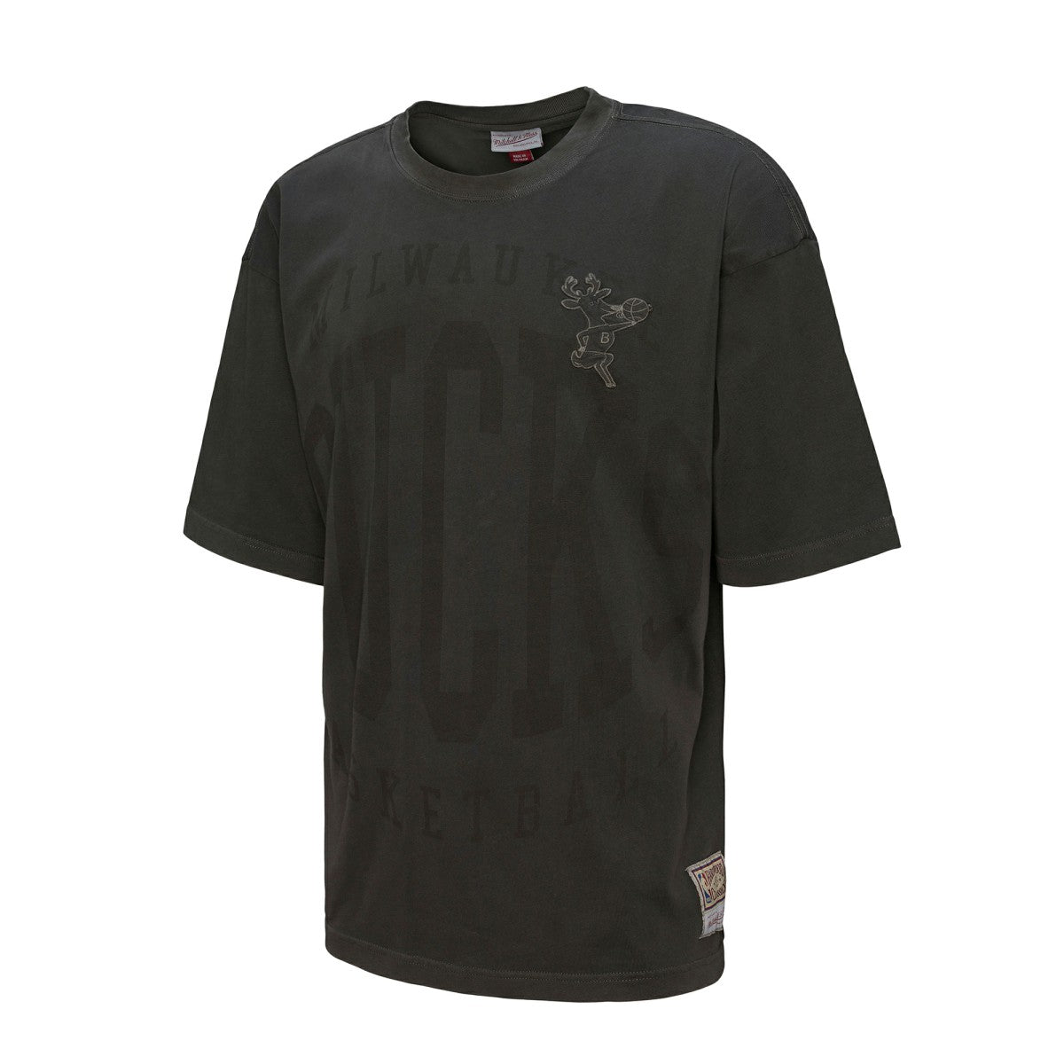 Milwaukee Bucks Downtown Collection Premium T-Shirt Black - Mitchell & Ness