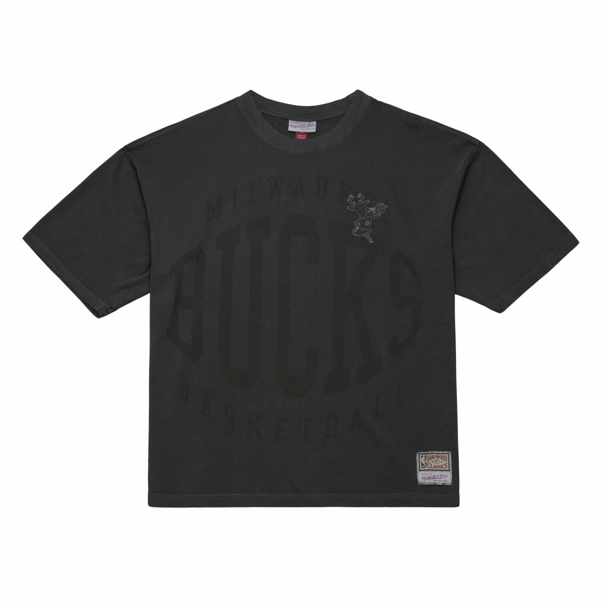 Milwaukee Bucks Downtown Collection Premium T-Shirt Black - Mitchell & Ness