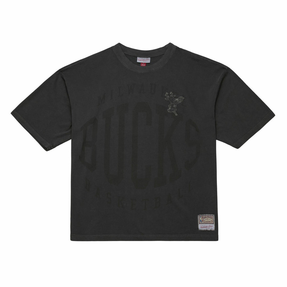 Milwaukee Bucks Downtown Collection Premium T-Shirt Black - Mitchell & Ness