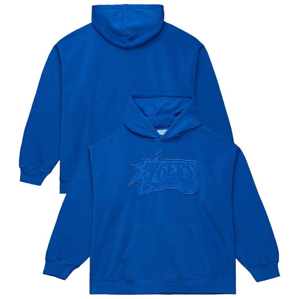 Philadelphia 76ers Downtown Collection Fleece Hoodie Royal - Mitchell & Ness
