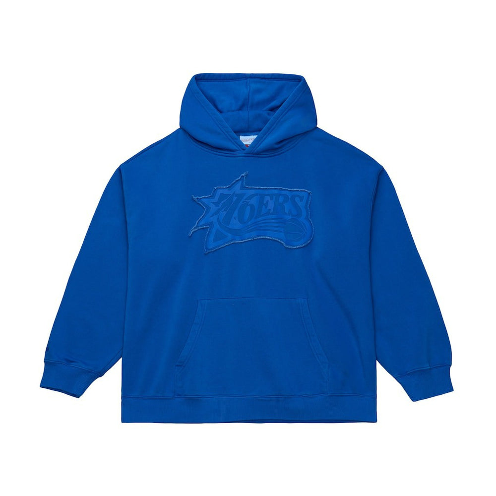 Philadelphia 76ers Downtown Collection Fleece Hoodie Royal - Mitchell & Ness