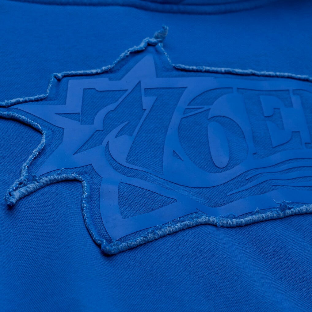 Philadelphia 76ers Downtown Collection Fleece Hoodie Royal - Mitchell & Ness