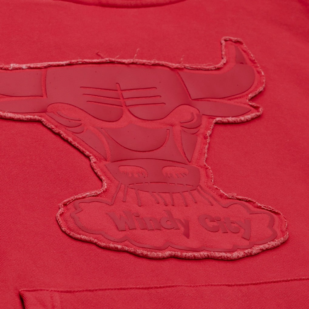 Chicago Bulls Downtown Collection Fleece Hoodie Maroon - Mitchell & Ness
