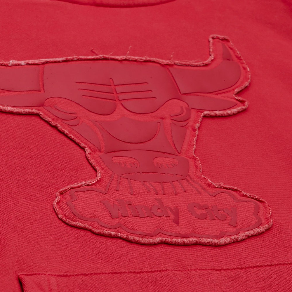 Chicago Bulls Downtown Collection Fleece Hoodie Maroon - Mitchell & Ness