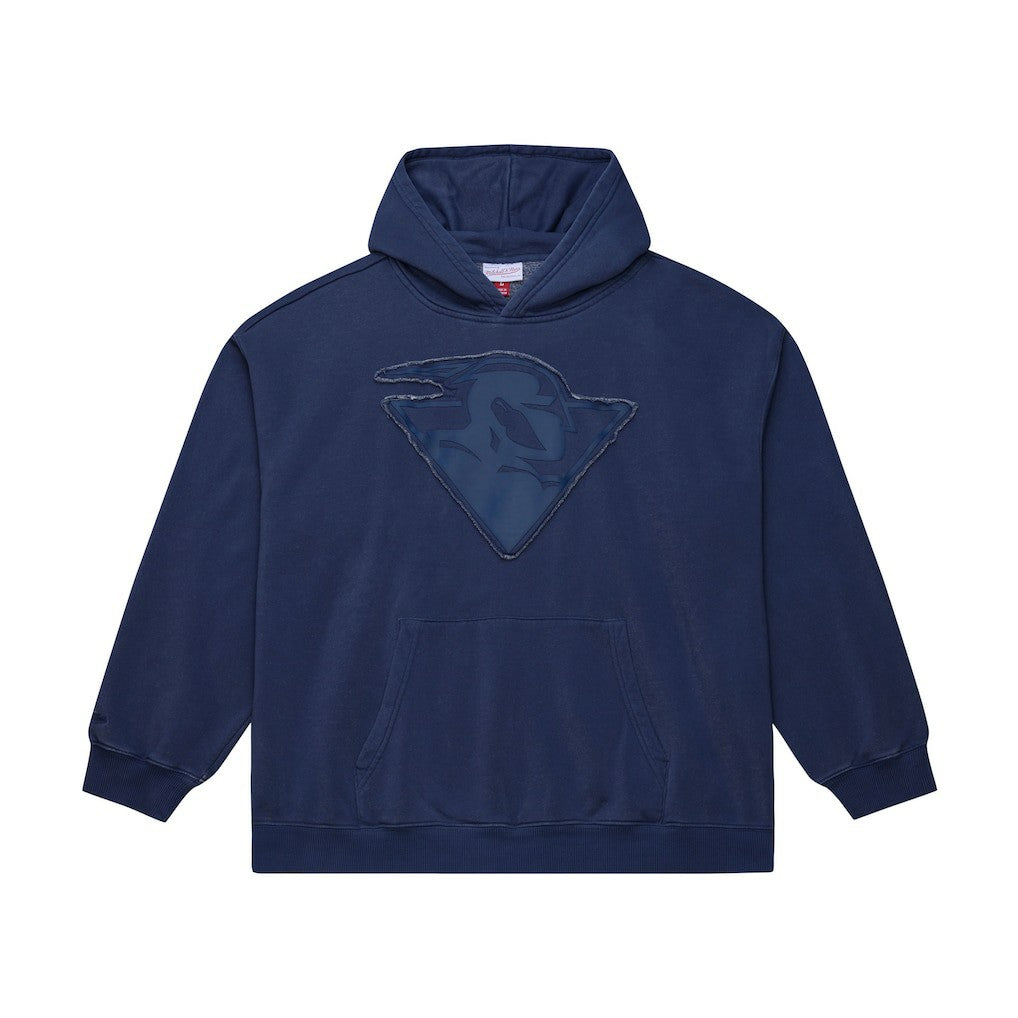 Golden State Warriors Downtown Collection Fleece Hoodie Navy - Mitchell & Ness