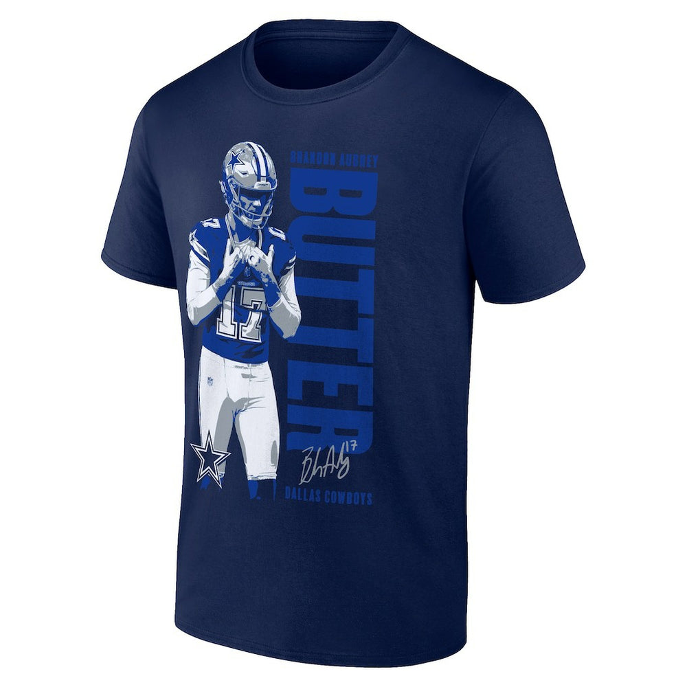 Brandon Aubrey Dallas Cowboys Like Butter T-Shirt - Navy T-shirts