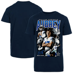 Brandon Aubrey Dallas Cowboys Youth Collage T-Shirt - Navy T-shirts