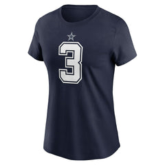 George Pickens Dallas Cowboys Women's Player Name & Number T-Shirt - Navy T-shirts