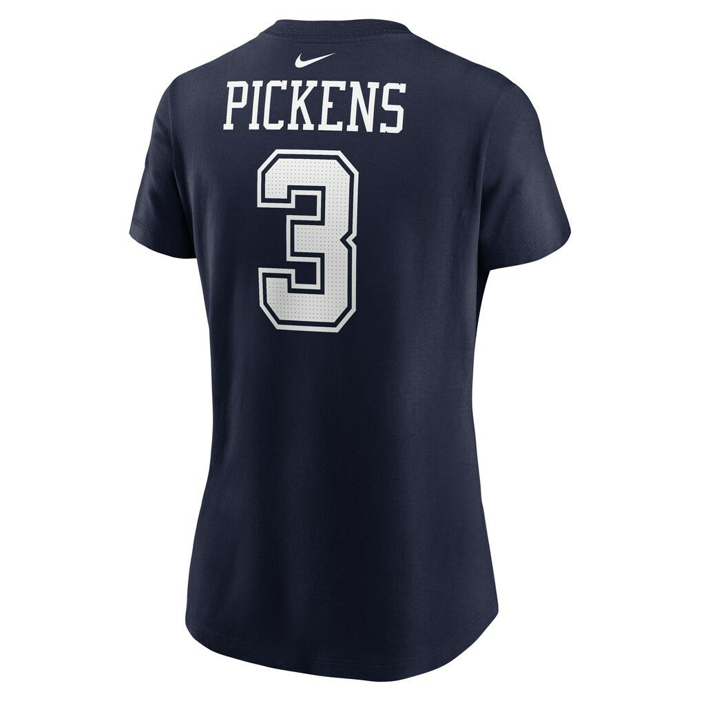 George Pickens Dallas Cowboys Women's Player Name & Number T-Shirt - Navy T-shirts