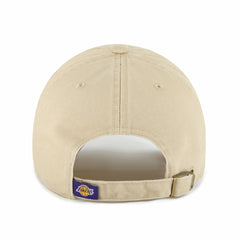 Los Angeles Lakers '47 Logo Clean Up Adjustable Hat Khaki - 47 brand