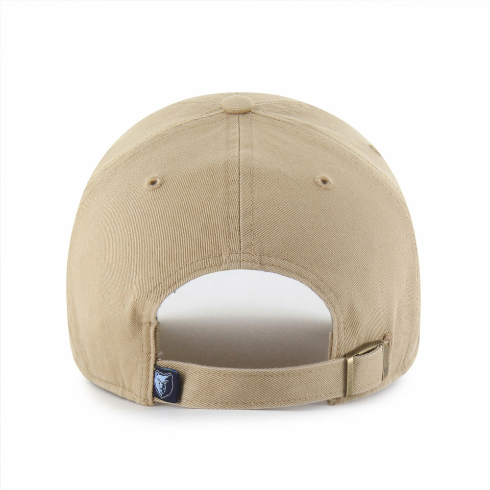 Memphis Grizzlies '47 Logo Clean Up Adjustable Hat Khaki - 47 brand outlet