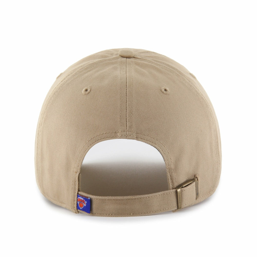 New York Knicks '47 Logo Clean Up Adjustable Hat Khaki - 47 brand