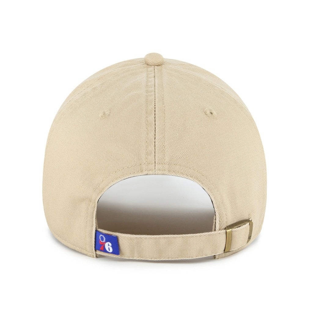 Philadelphia 76ers '47 Logo Clean Up Adjustable Hat Khaki - 47 brand outlet