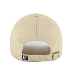 Brooklyn Nets '47 Logo Clean Up Adjustable Hat Khaki - 47 brand