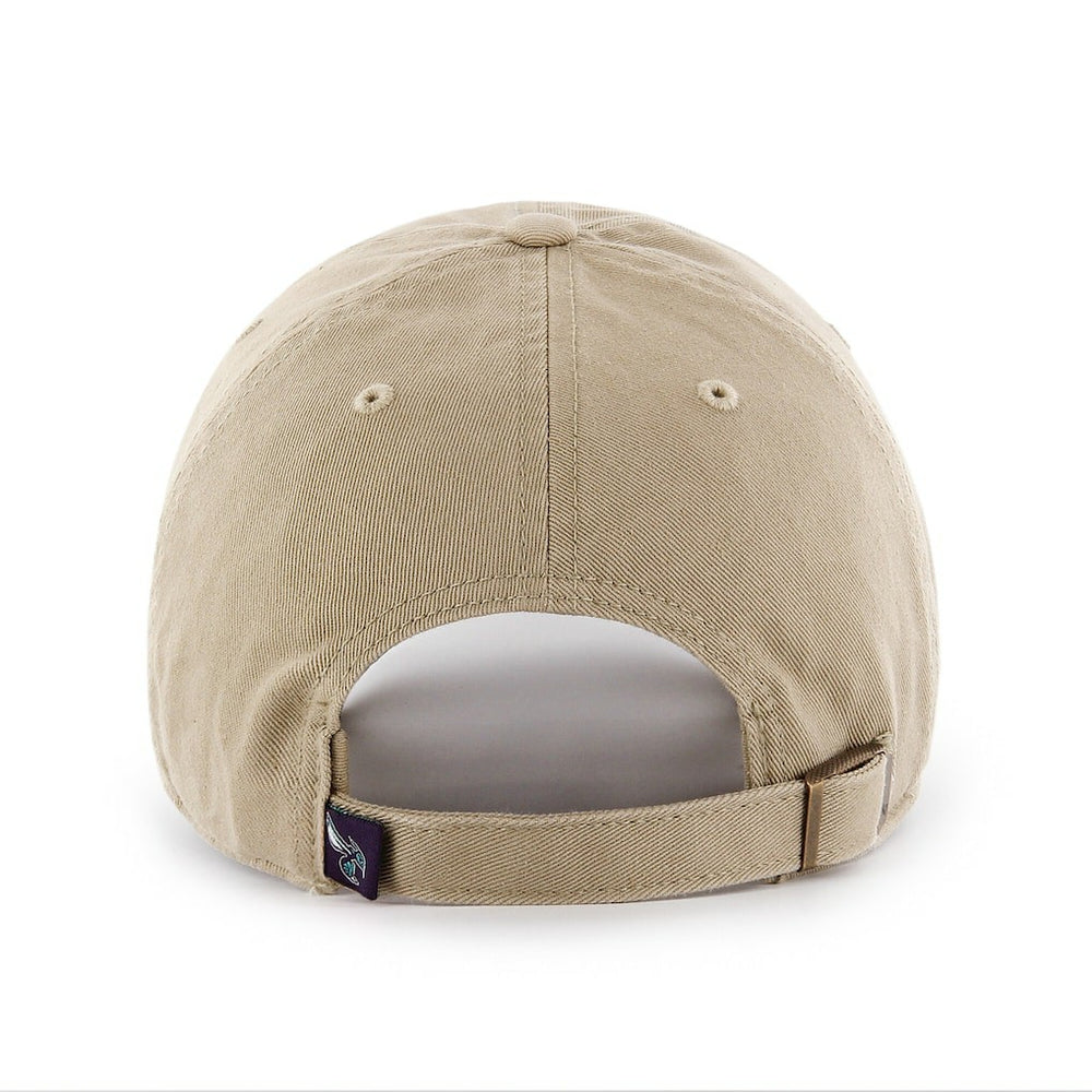 Charlotte Hornets '47 Logo Clean Up Adjustable Hat Khaki - 47 brand outlet