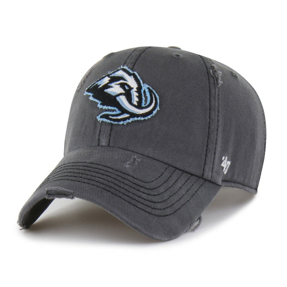 Utah Mammoth '47 Weathered Clean Up Adjustable Hat - Charcoal | US 203536507