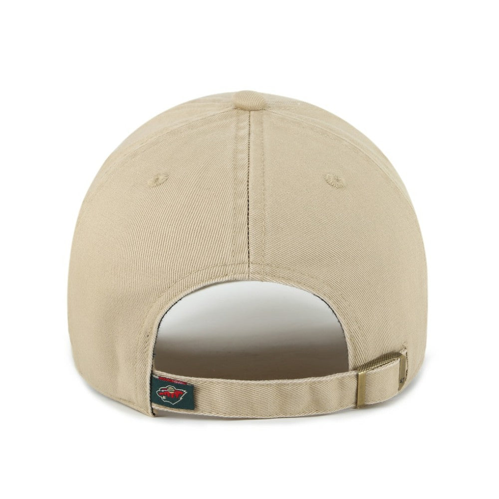Minnesota Wild '47 Logo Clean Up Adjustable Hat - Khaki | US 203536511