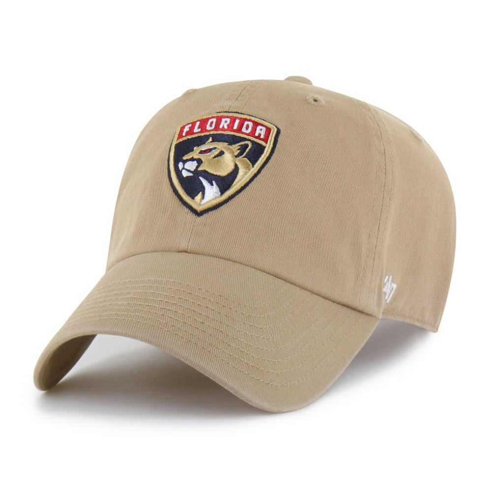 Florida Panthers '47 Logo Clean Up Adjustable Hat - Khaki | US 203536512