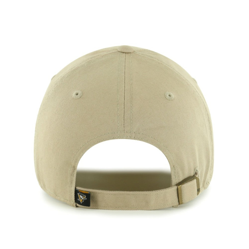 Pittsburgh Penguins '47 Logo Clean Up Adjustable Hat - Khaki | US 203536516