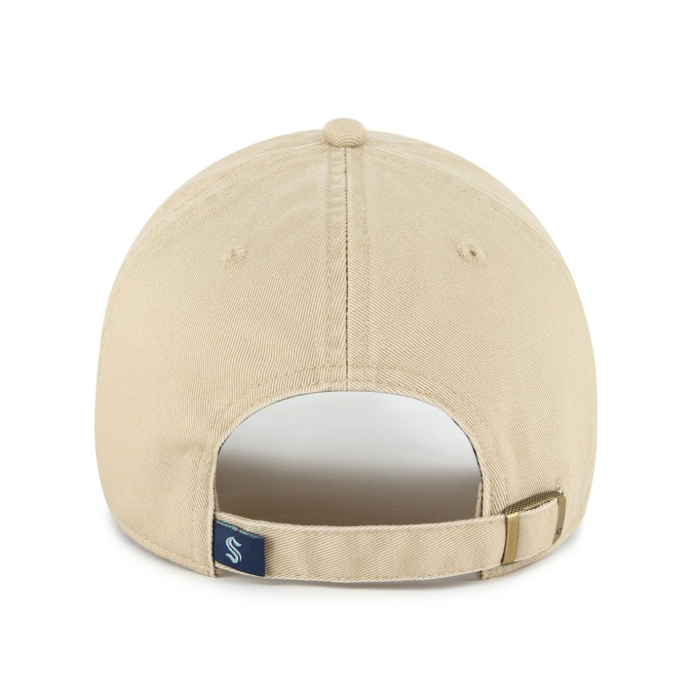 Seattle Kraken '47 Logo Clean Up Adjustable Hat - Khaki | US 203536517