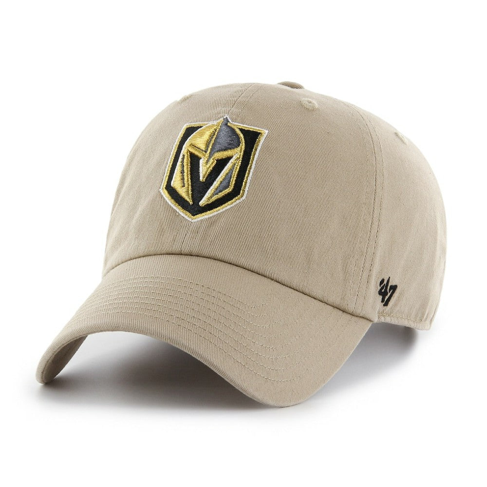 Vegas Golden Knights '47 Logo Clean Up Adjustable Hat - Khaki | US 203536520