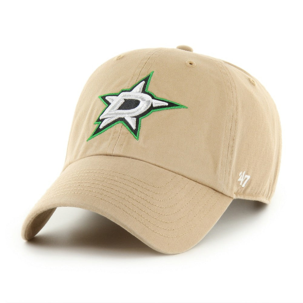 Dallas Stars '47 Logo Clean Up Adjustable Hat - Khaki | US 203536526