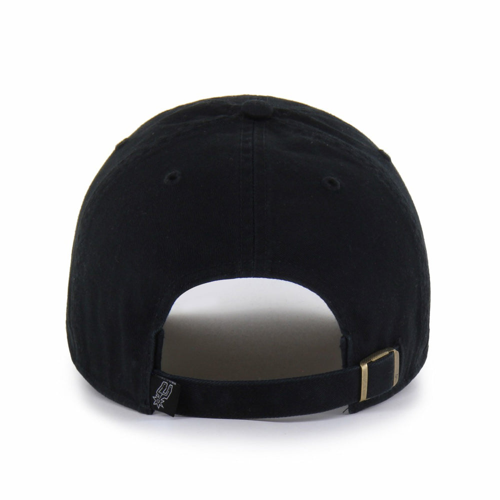 San Antonio Spurs '47 Black on Black Clean Up Adjustable Hat - 47 brand