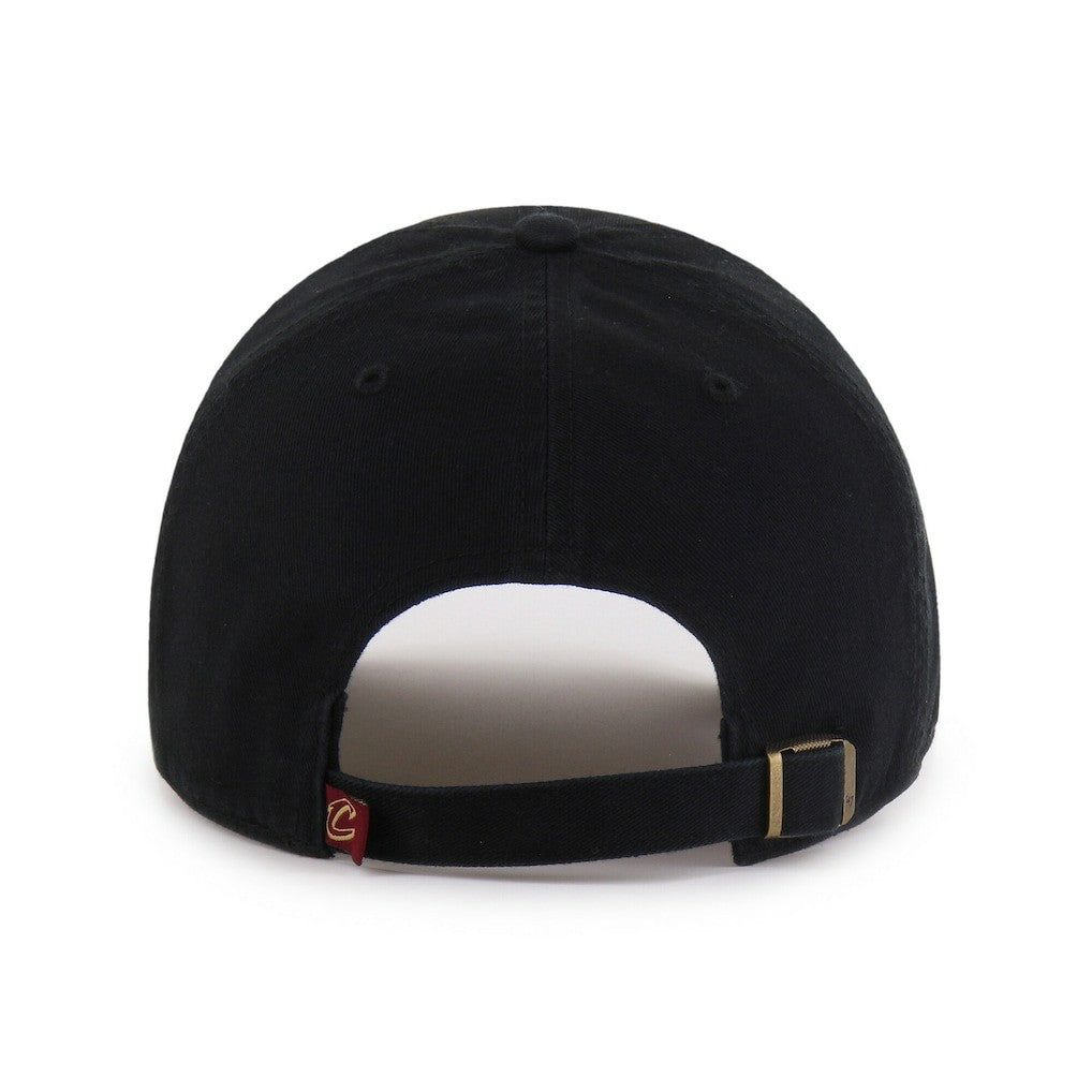 Cleveland Cavaliers '47 Black on Black Clean Up Adjustable Hat - 47 brand