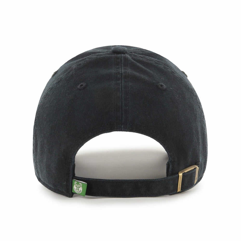 Milwaukee Bucks '47 Black on Black Clean Up Adjustable Hat - 47 brand