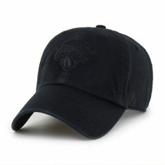 New York Knicks '47 Black on Black Clean Up Adjustable Hat - 47 brand