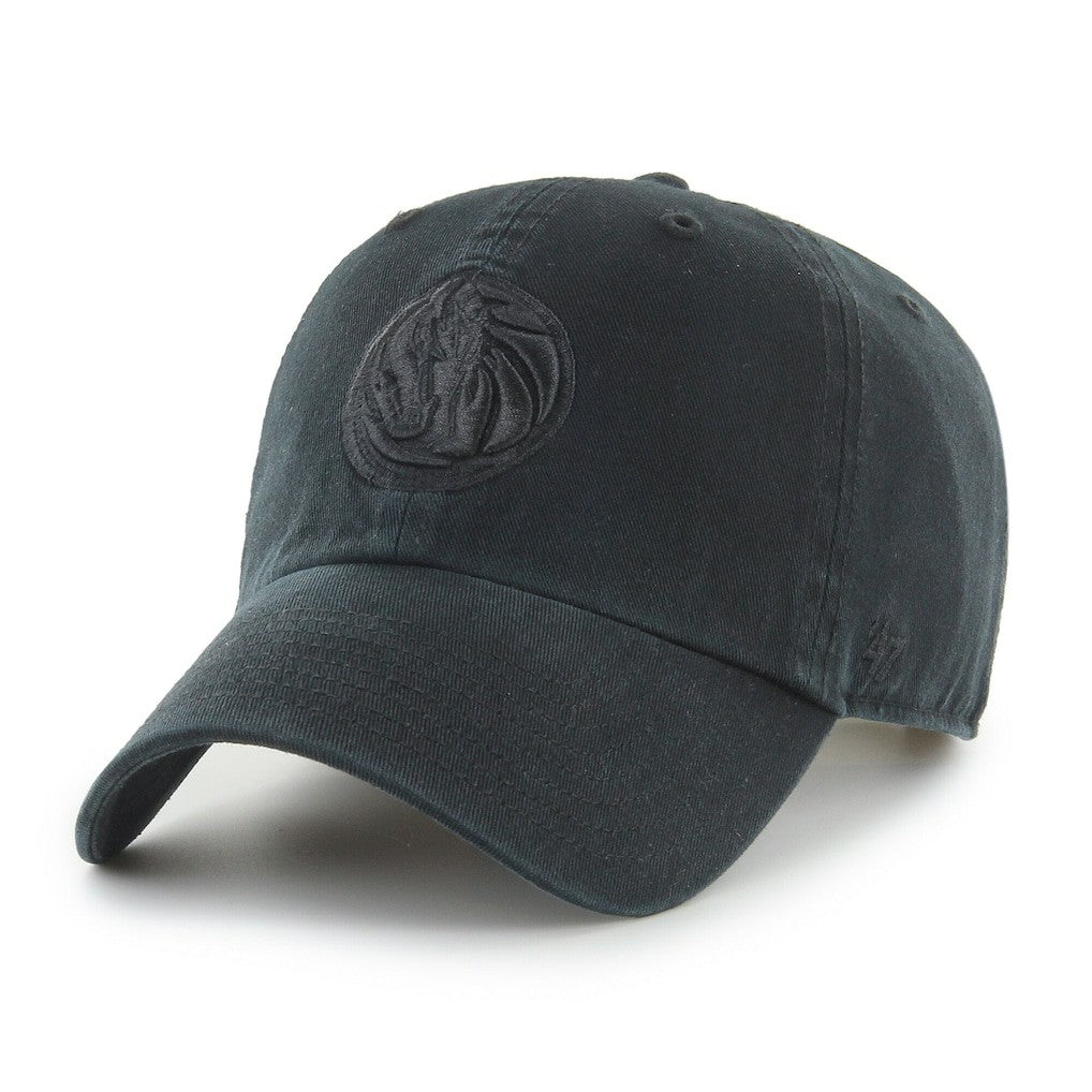Dallas Mavericks '47 Black on Black Clean Up Adjustable Hat - 47 brand outlet