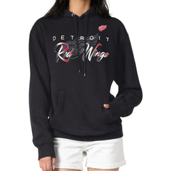 Detroit Red Wings G-III 4Her by Carl Banks Shadow Logo Fleece Pullover Hoodie - Black | US 203538741