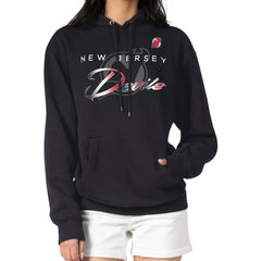 New Jersey Devils G-III 4Her by Carl Banks Shadow Logo Fleece Pullover Hoodie - Black | US 203538743