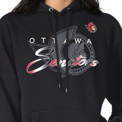 Ottawa Senators G-III 4Her by Carl Banks Shadow Logo Fleece Pullover Hoodie - Black | US 203538744