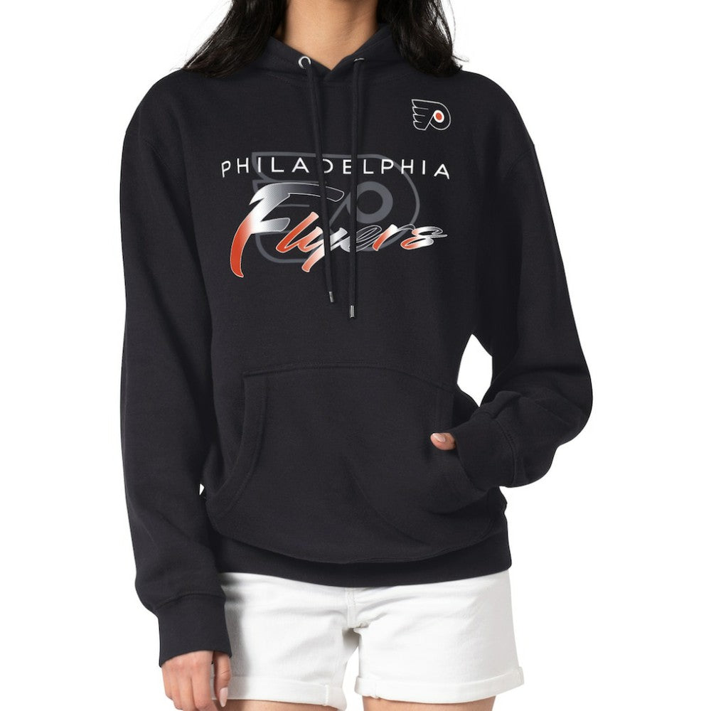 Philadelphia Flyers G-III 4Her by Carl Banks Shadow Logo Fleece Pullover Hoodie - Black | US 203538746
