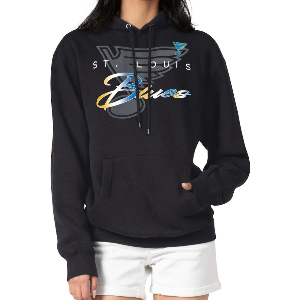 St. Louis Blues G-III 4Her by Carl Banks Shadow Logo Fleece Pullover Hoodie - Black | US 203538750