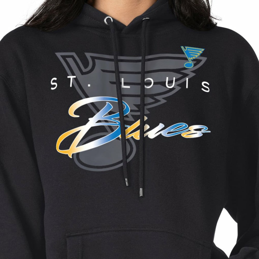 St. Louis Blues G-III 4Her by Carl Banks Shadow Logo Fleece Pullover Hoodie - Black | US 203538750
