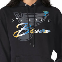 St. Louis Blues G-III 4Her by Carl Banks Shadow Logo Fleece Pullover Hoodie - Black | US 203538750