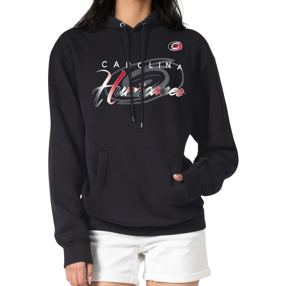 Carolina Hurricanes G-III 4Her by Carl Banks Shadow Logo Fleece Pullover Hoodie - Black | US 203538753