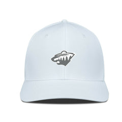 Minnesota Wild Levelwear Rise Slate & Snow Structured Flex Hat - White | US 203539002